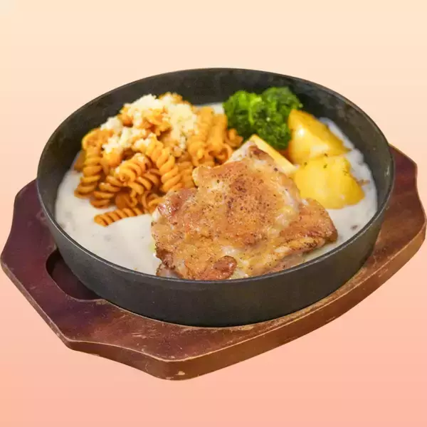 「やぱステ冬限定「チキンステーキ」ご飯・サラダ・スープ食べ放題！」の画像