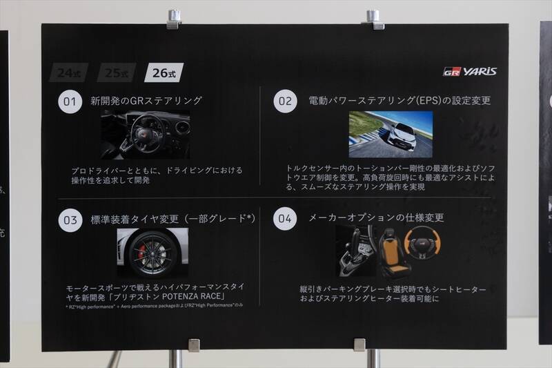 【鼻血レベルの完成度】GRヤリスが「26式」へ進化！ ステアリングとタイヤだけのためにここまでやる!?