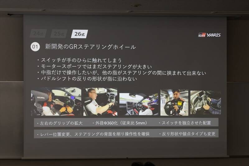 【鼻血レベルの完成度】GRヤリスが「26式」へ進化！ ステアリングとタイヤだけのためにここまでやる!?