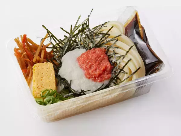 「丸亀うどん弁当「梅おろしぶっかけうどん弁当」「明太とろろぶっかけうどん弁当」梅やとろろのさっぱり感を春とともに味わう」の画像