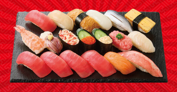 1貫67円「超得バリュー盛」！ 土日限定、19貫のお値打ち盛り