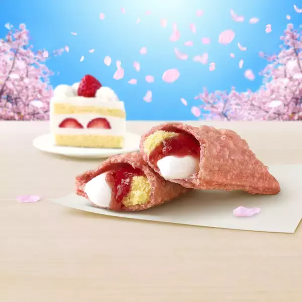 「マクドナルド新作、サクふわ「ショートケーキパイ」が楽しみすぎ！ いちご果肉入りで春うらら」の画像