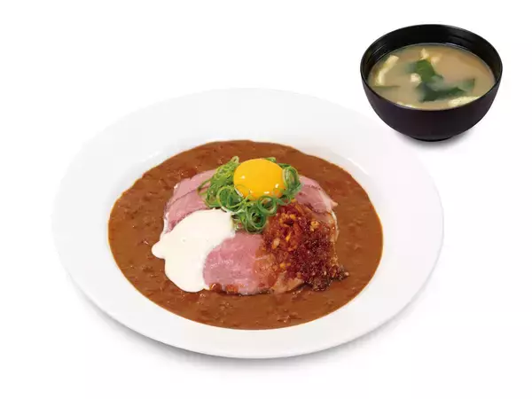 「すごっ。松屋ローストビーフと牛めしの合い盛り（みそ汁付き）本日スタート」の画像