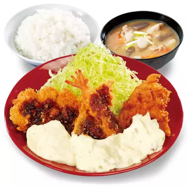 「背徳タルタル祭り！かつや「タルタル盛り揚げ丼」4種揚げ物でぶちあがるぞ」の画像