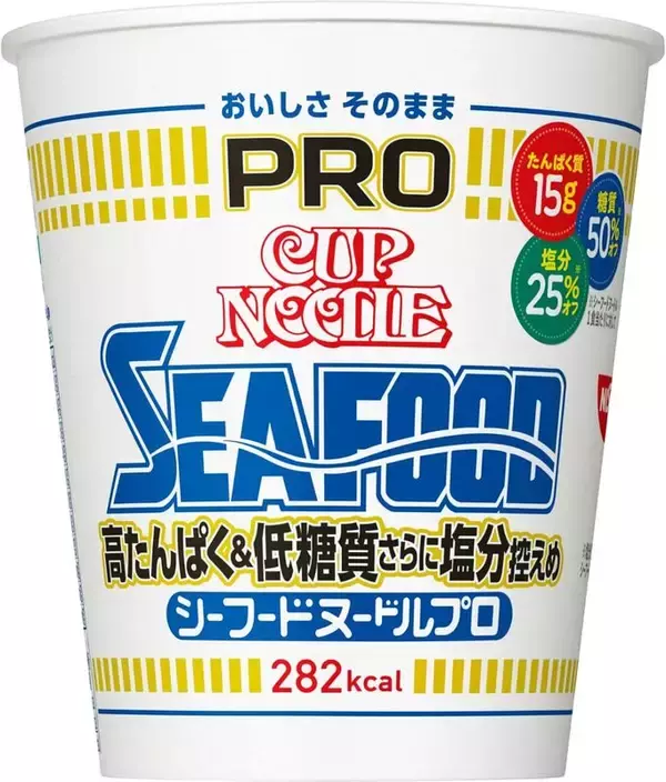 カップ麺なのにえらすぎる！ 高たんぱく＆低糖質のシーフードヌードルが35％オフ