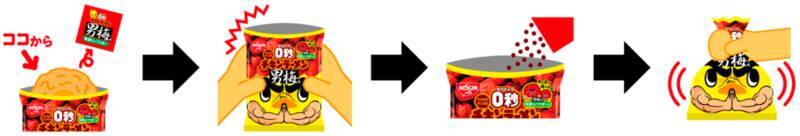 「男梅」コラボU.F.O.焼そばが酸っぱうまそ！"ギュンッ" とする酸味