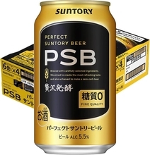 糖質ゼロでもビールらしい飲みごたえ！ サントリー「PSB」24本が743円オフ