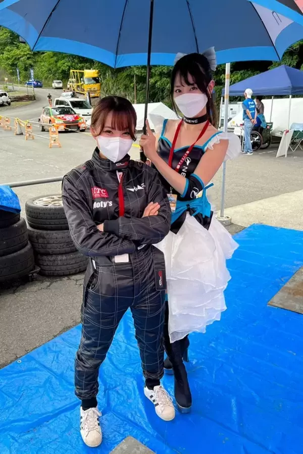 RQ兼メカニックの荏崎ろあ、全日本ラリーDAY1で本格的に車両整備