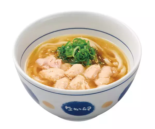 「白髪ねぎどっさりで爽快！定番「鶏塩うどん」が進化、ガーリック別添えでガツン」の画像