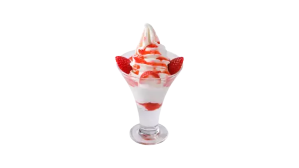 「「ジョッキパフェ」も登場！完熟いちごの4種スイーツをハンバーグのデザートに」の画像