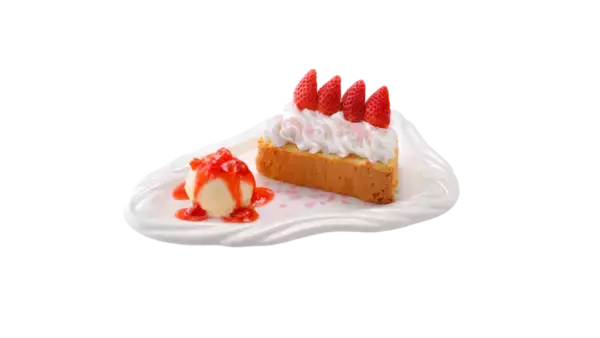 「「ジョッキパフェ」も登場！完熟いちごの4種スイーツをハンバーグのデザートに」の画像