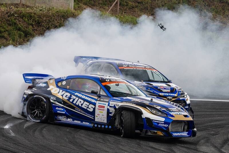 涼しい季節の開催になったD1GPエビスだが、コースアウト続出の大波乱