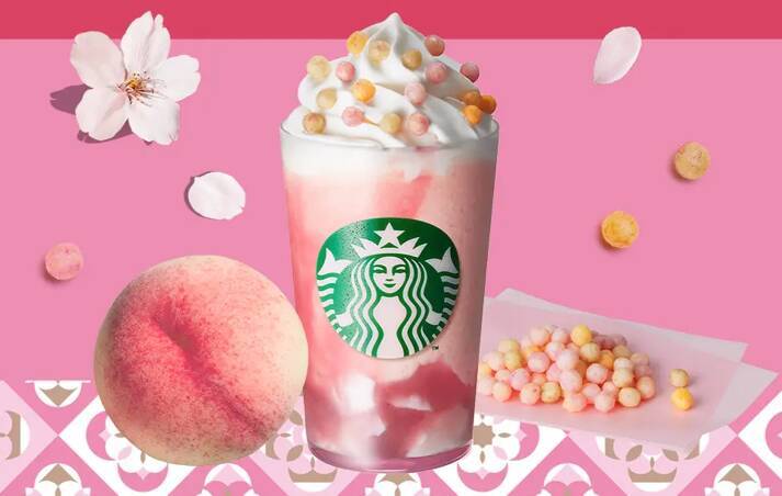 スタバ初！「ひなまつりフラペ」3色あられ×ミルクプリンでかわいすぎ！