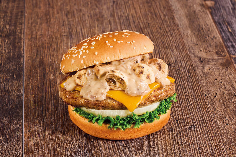 この濃厚感！ ゴロゴロきのこ×どろ～りソースの秋バーガー