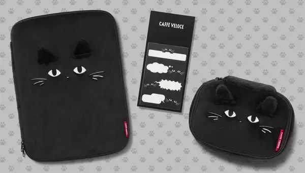 これは買い！カフェ・ベローチェの「黒ねこ」3点グッズが"猫の日"に向け登場 かわいい～