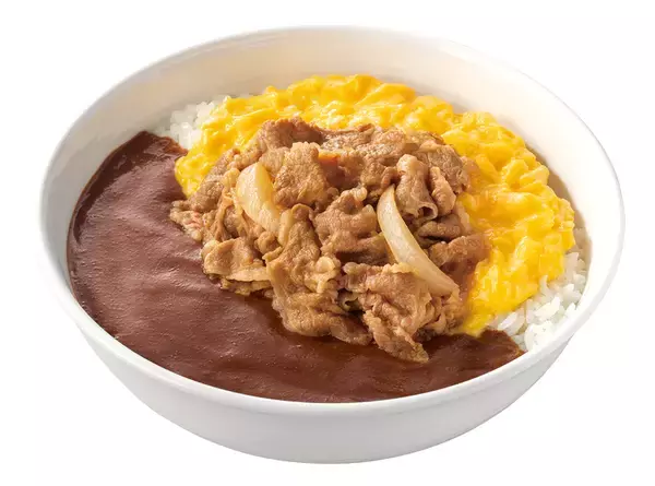 「吉野家 「牛オム黒カレー」「牛オムハヤシライス」本日から」の画像