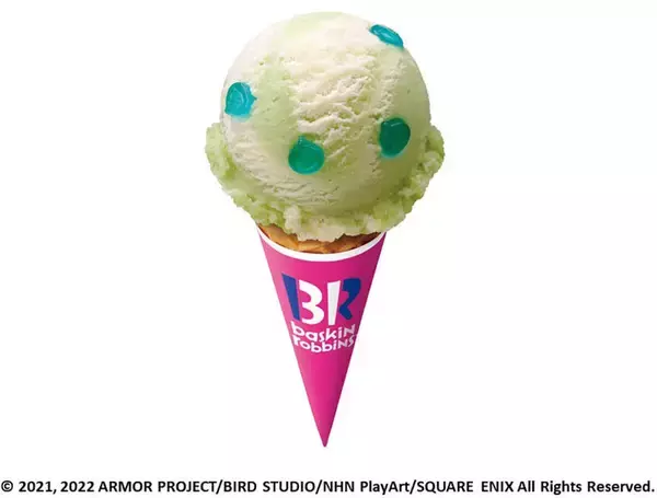 「サーティワンが「ドラクエ」シリーズとコラボ！ぷにっとスライムホイミ味アイス」の画像