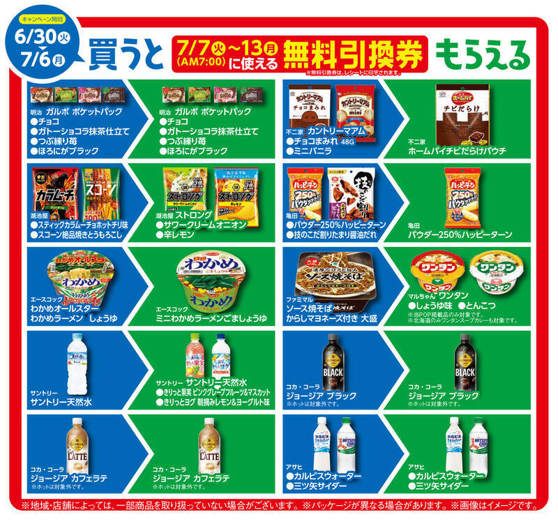 ファミマ「買うと、もらえる」スタート！今週はこれが対象、全商品チェック