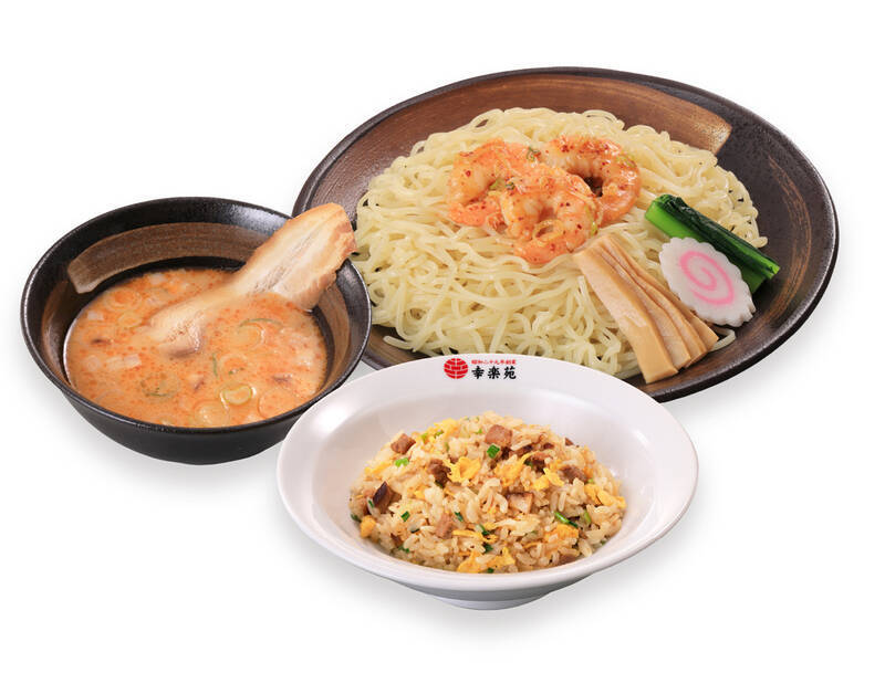 幸楽苑、麺1.5玉「エビ味噌つけ麺」70円～150円お得なセットも