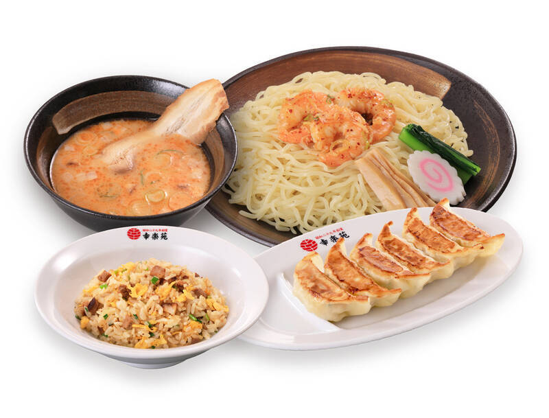 幸楽苑、麺1.5玉「エビ味噌つけ麺」70円～150円お得なセットも