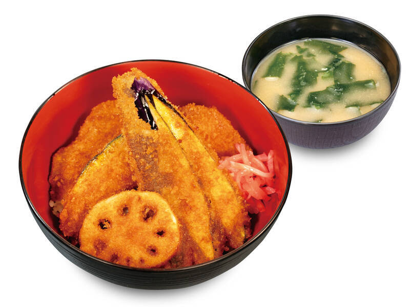松のや「合い盛りタレかつ丼」登場！ ナス、かぼちゃ…野菜も“かつ”でおいしそ！