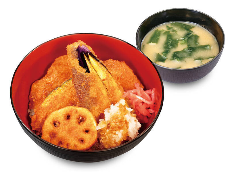 松のや「合い盛りタレかつ丼」登場！ ナス、かぼちゃ…野菜も“かつ”でおいしそ！