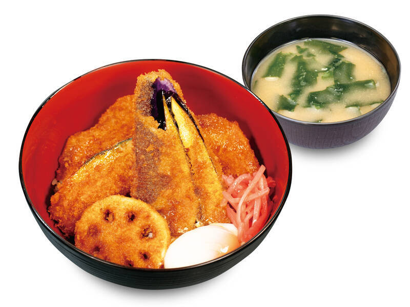 松のや「合い盛りタレかつ丼」登場！ ナス、かぼちゃ…野菜も“かつ”でおいしそ！