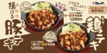 松のや、“揚げ豚テキ”が復活　新たに“揚げ鶏テキ”も投入