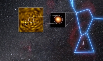 オリオン座の赤色超巨星ベテルギウスの伴星とみられる天体を撮影