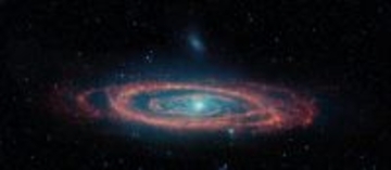 スピッツァー宇宙望遠鏡が赤外線でとらえたアンドロメダ銀河