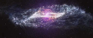 ジェイムズ・ウェッブ宇宙望遠鏡がとらえた楕円銀河ケンタウルス座A　科学観測4周年記念画像