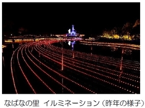 近鉄長島駅に急行を臨時停車、「なばなの里」への直通バスを運行！