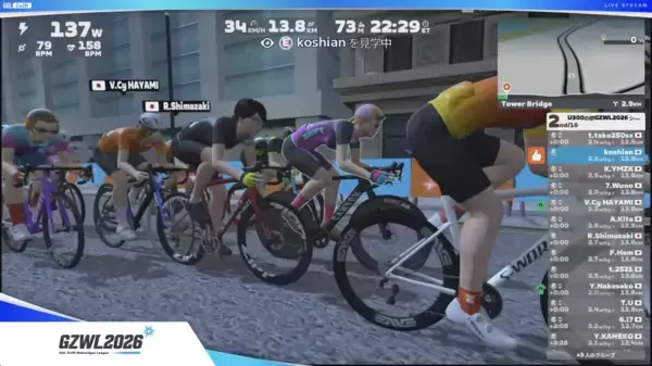「サイクリングeスポーツ「GZWL2026」第二戦、解説に元プロロードレーサー・シモジマン氏が登場」の画像