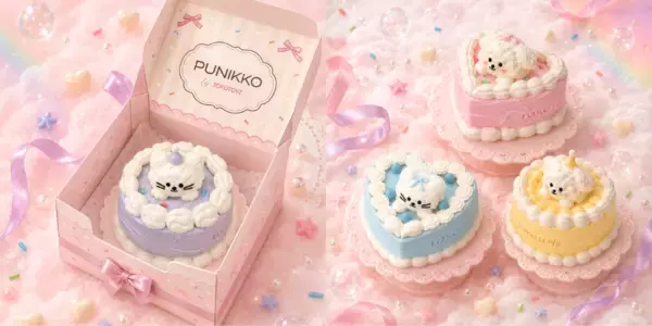 TOKOTOYZのスクイーズシリーズ「ぷにっこ」から、ふわふわもこもこな動物×ケーキモチーフの新作「夢色ふわもこケーキシリーズ」が登場！