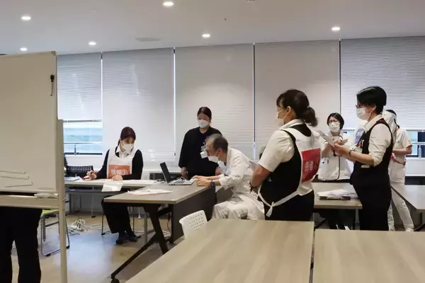 「災害時の難病患者支援体制強化に向けた実施訓練」の画像