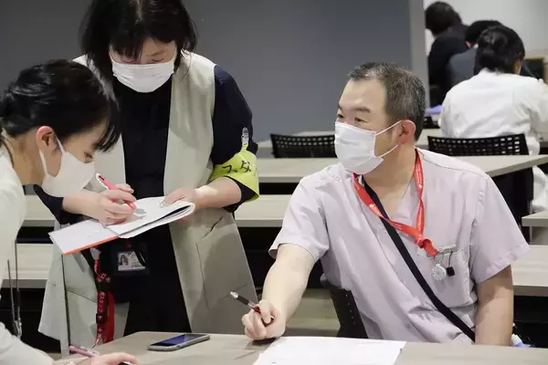 「災害時の難病患者支援体制強化に向けた実施訓練」の画像