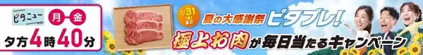 「夏の大感謝祭ピタプレ！ 極上お肉が毎日当たるキャンペーンは7/6(月)スタート！」の画像