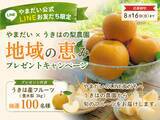 「衣料品店やまだいが『うきはの梨』を100名にプレゼント　地元農家と地域を応援」の画像1