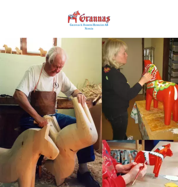 「北欧の伝統工芸品「幸せを運ぶ馬」ダーラナホースを、スウェーデン最古の工房から直輸入　2月20日より日本語説明書付きで箱入り販売」の画像