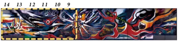 岡本太郎の大壁画『明日の神話』第3期大規模改修がスタート！壁画左側6枚を修復し大規模改修完了へ！