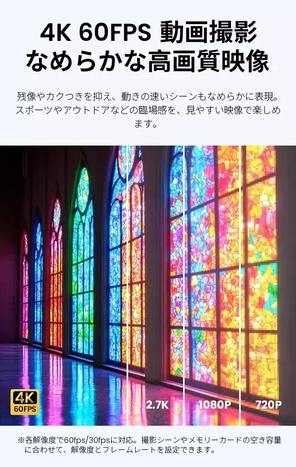 「「撮りたい」を、もっと自由に。日常からアウトドアまで活躍する新型アクションカメラが登場！」の画像