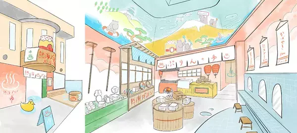 「＜リリース第1弾＞『熱海プリンファクトリー』が2026年1月24日オープン！ファクトリーならではの“作りたて”を“レトロな大浴場”イメージの店内で愉しむ」の画像