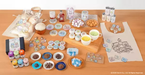 「すみっコたちが日本の食をおもてなし！？「日本百貨店×すみっコぐらし」期間限定コラボ企画　第一弾を2026年1月9日より日本百貨店にて開催！」の画像