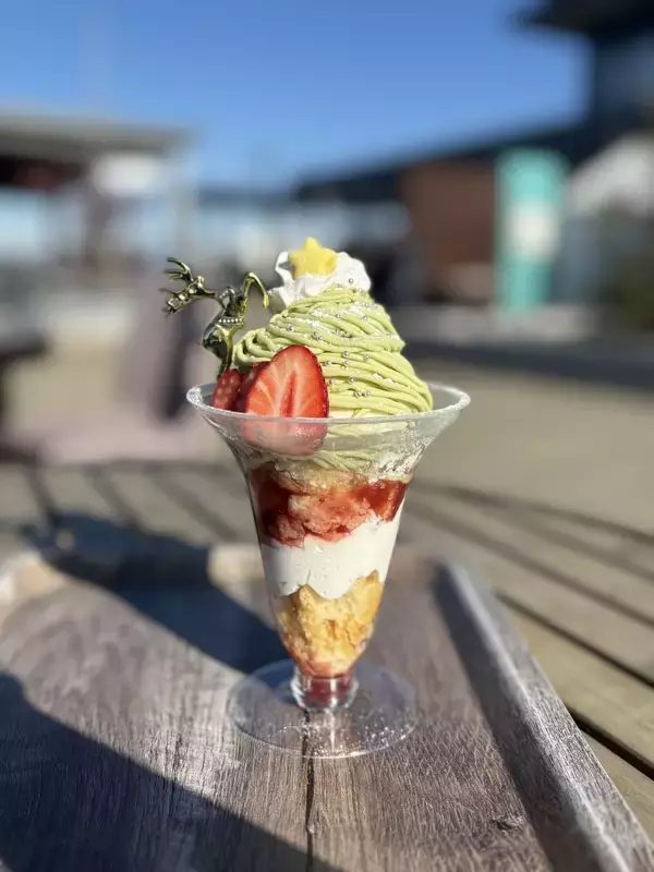 「道の駅常総が贈る「ご褒美クリスマス2025」限定企画フォトジェニックな「サーモンローズのショートケーキ丼」「いちごとピスタチオのブリュレパンケーキ」他クリスマス限定メニューが12/20から登場！」の画像