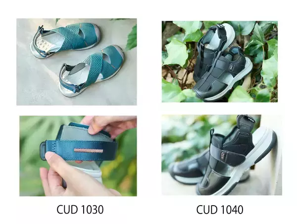 「アキレス独自のユニバーサルデザイン基準から生まれた　『■●▲Designs(R)』フォートゥースリーデザインズという名の“フダン靴”“長い夏を快適に過ごせるよう設計されたサンダル”26年春夏モデル2タイプ登場」の画像