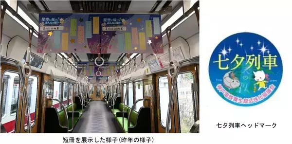 「子どもたちの願いを乗せた七夕列車を運行します」の画像