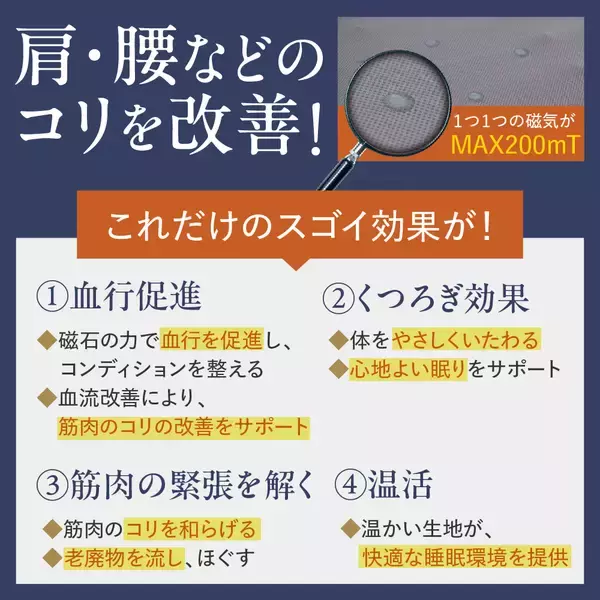 「医療機器認証で血行促進と筋肉のコリを改善する　リカバリーマットレス「REVERIA(リヴェリア)」が販売を開始」の画像