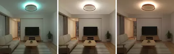 「癒しの空間を演出する間接照明付きLEDシーリング『HotaluX AURA』4品種を2月11日より順次発売」の画像