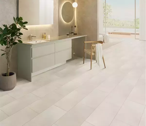 「老舗フローリングメーカー・イクタからの新提案　防水仕様で水回りに使える、業界初※の高圧メラミン化粧板フローリングサニタリーフロアー「メラノーブル」を2026年4月7日より受注開始」の画像