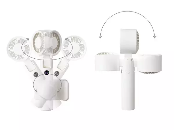 「ハンズフリーで“ながら涼感”日傘に装着できる「日傘用ハンディファン(YM-508HS)」2026年4月中旬より販売開始」の画像